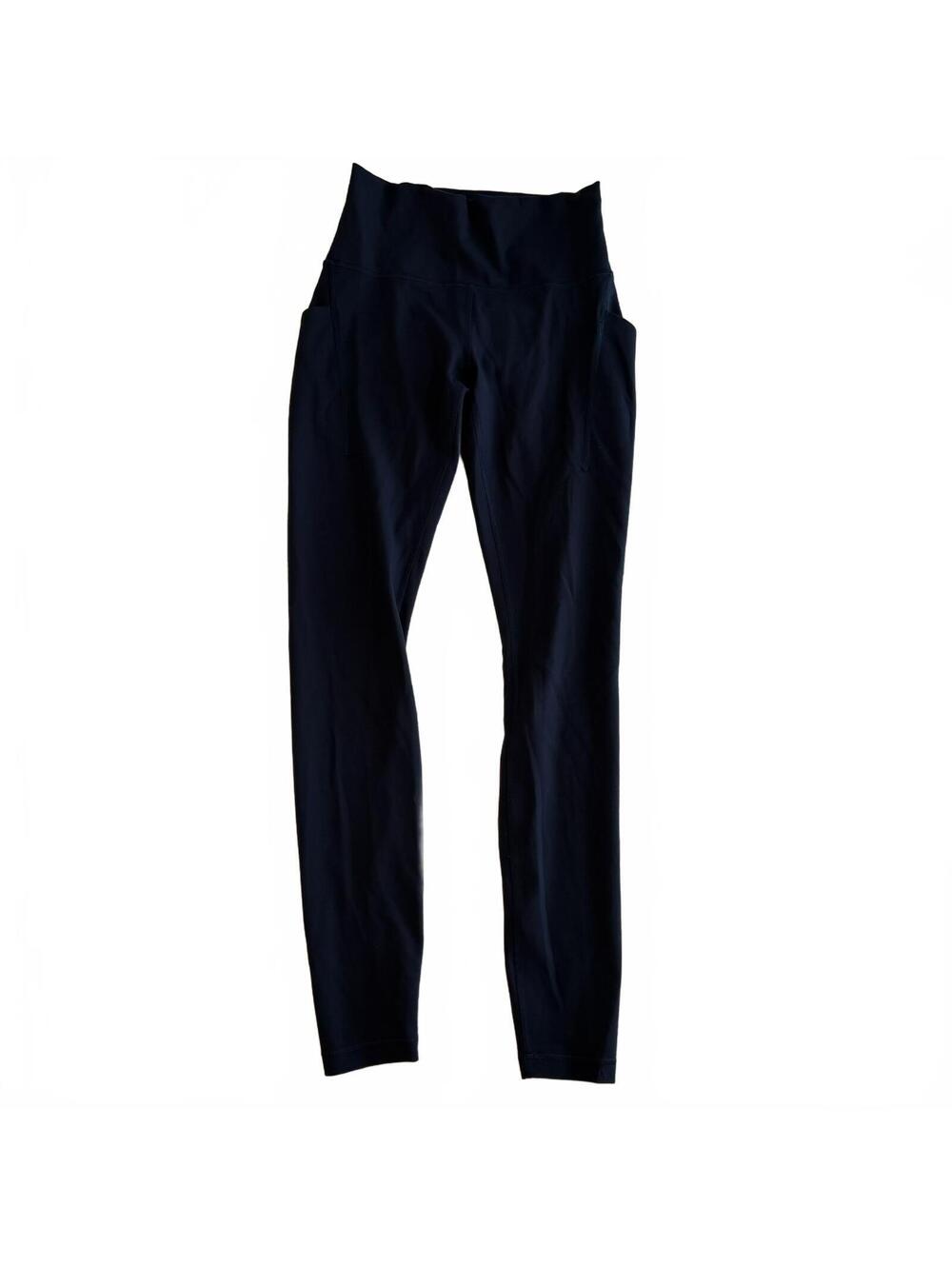 EUC Lululemon Wunder Train High-Rise Tight with Pockets 28" True Navy Size 6 - Picture 3 of 6